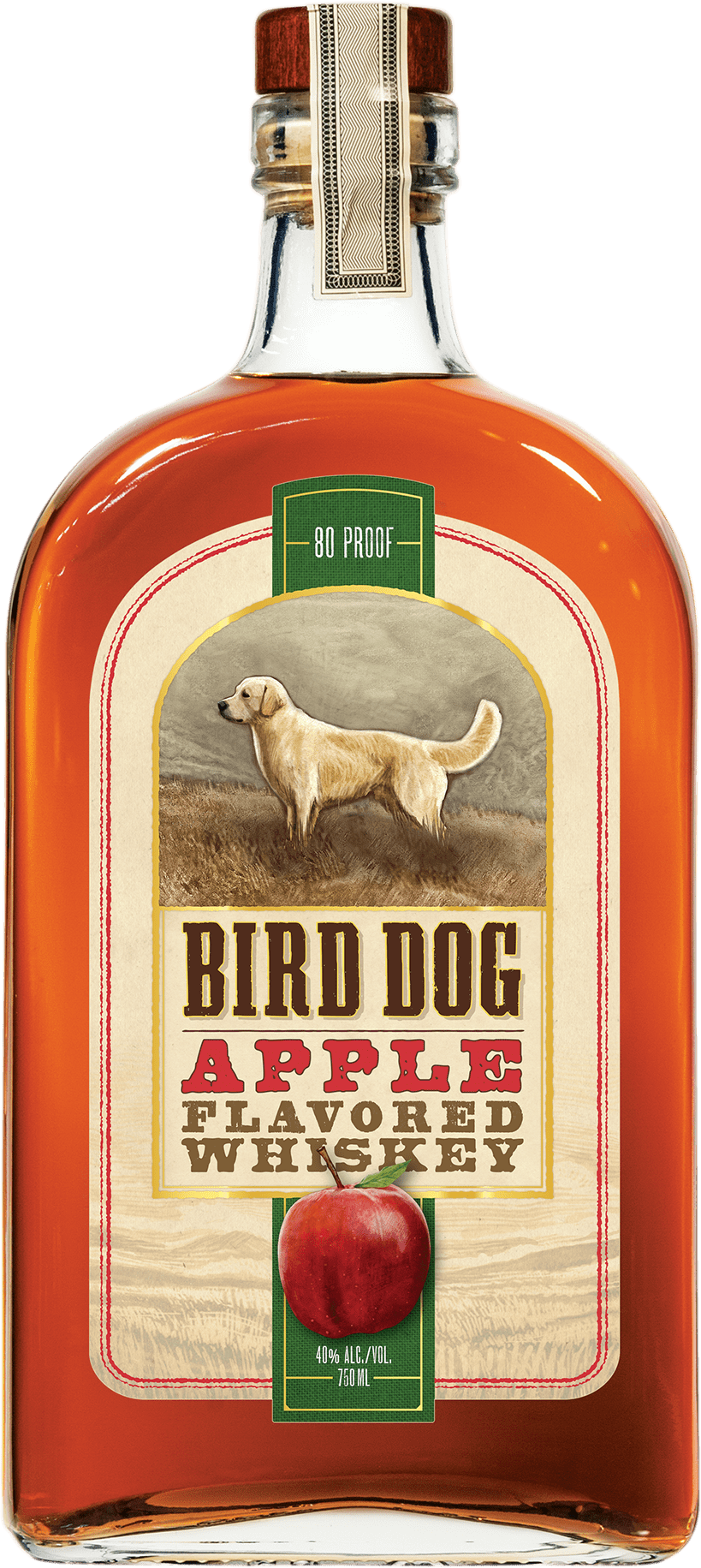 Bottle of Bird Dog Apple Whiskey