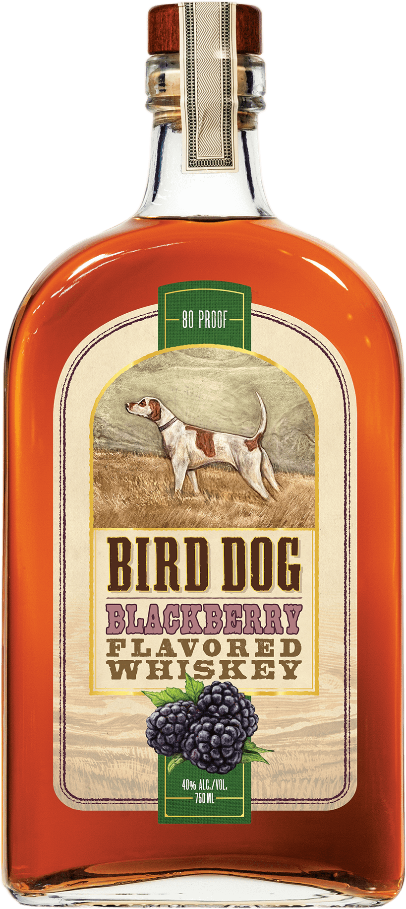 Bottle of Bird Dog Blackberry Whiskey