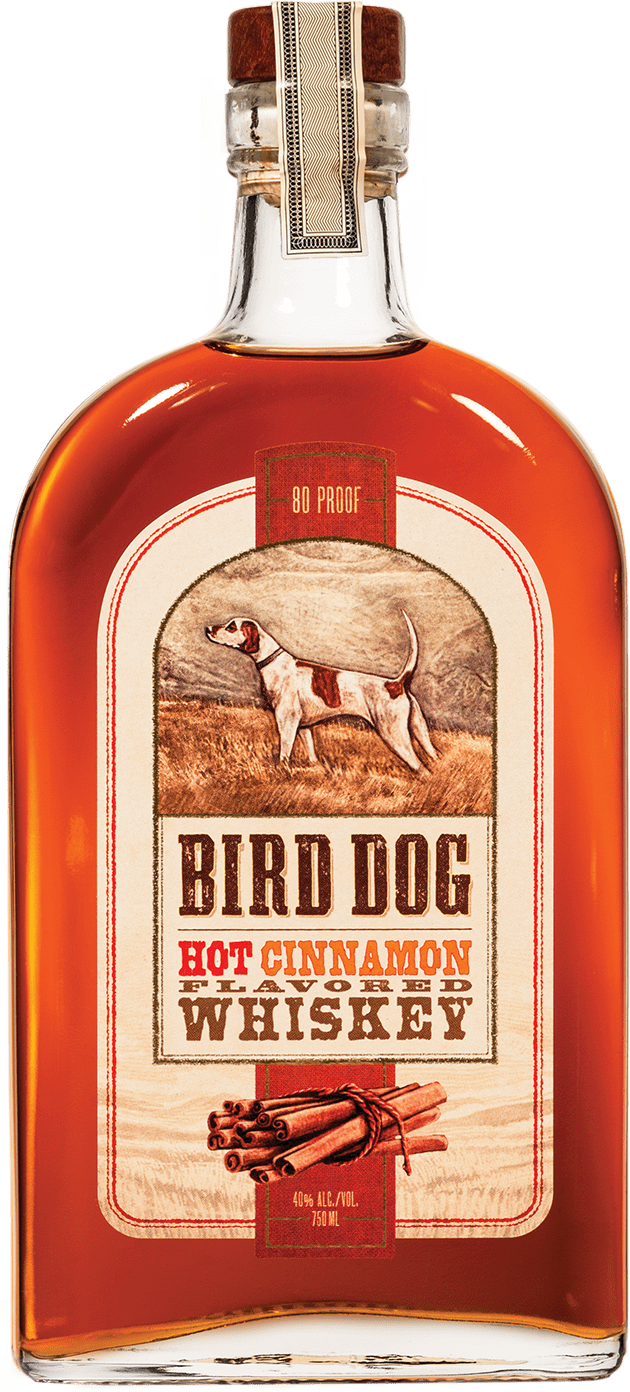 Bottle of Bird Dog Hot Cinnamon Whiskey