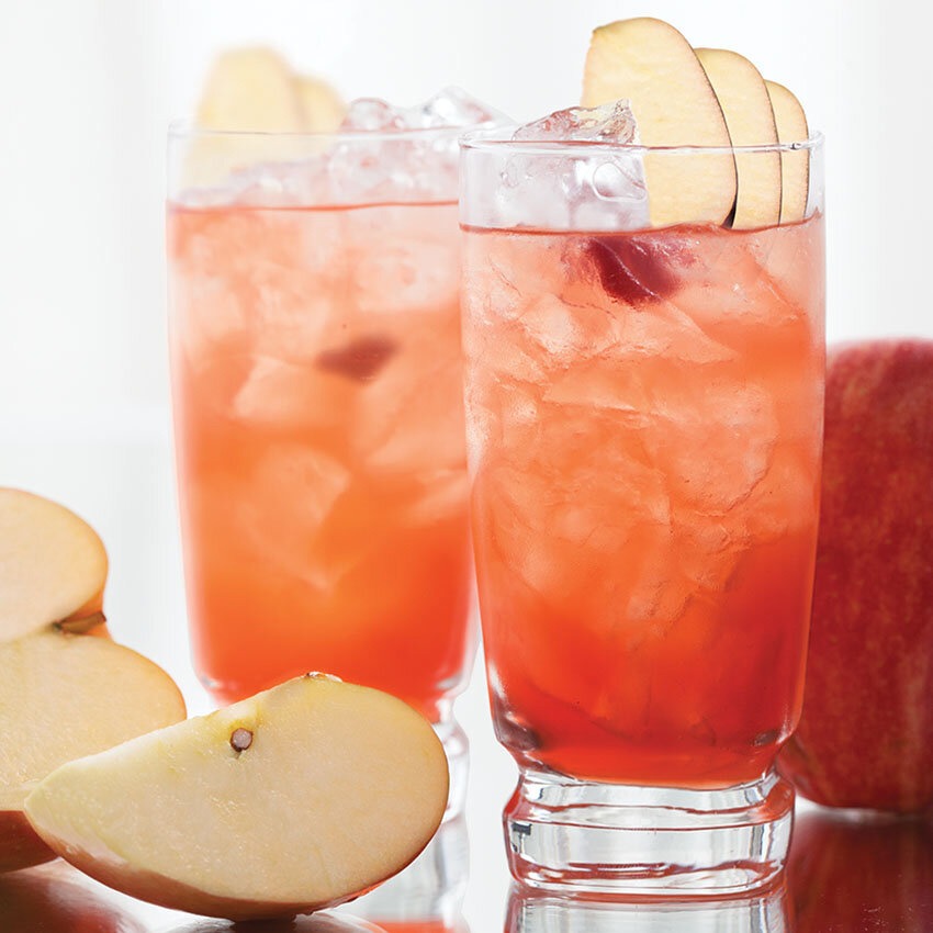 Apple Cranberry Smash Cocktail