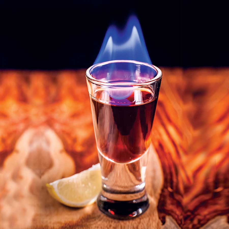 Flaming Bastard Cocktail